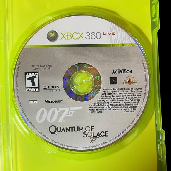 James Bond 007 : Quantum of Solace (Microsoft Xbox 360, 2008) Complete CIB - Picture 6 of 13